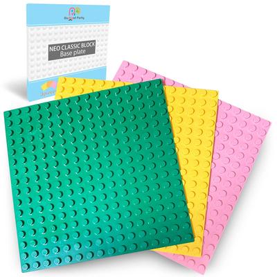 Radiant Party Block Base Plate Duplo Block Lab Kompatybilna z płytą bazową 16x16 Potch Zestaw 3 sztuk (1)