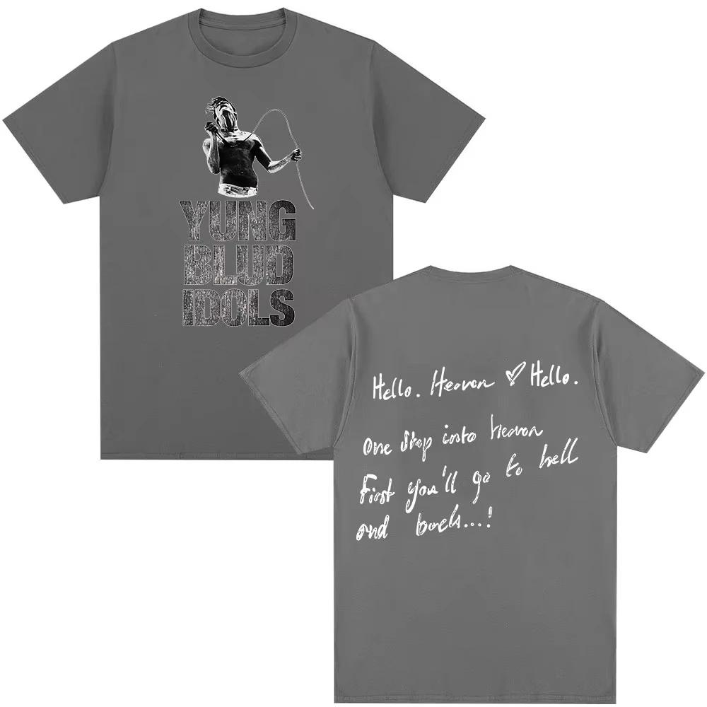 

Yungblud IDOLS Album Tour 2026 T Shirt Men Women Hip Hop Short Sleeve Tshirts Casual Cotton Oversized Tee Shirt Tops Streetwear M
