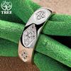 Hot 925 Sterling Silver Shiny Rhombus Zircon Ring For Women Man Party Wedding Engagement Birthday Christmas Gift Fashion Jewelry