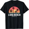 Long Beach California T Shirt Women Men Kids Retro Sunset T-Shirt