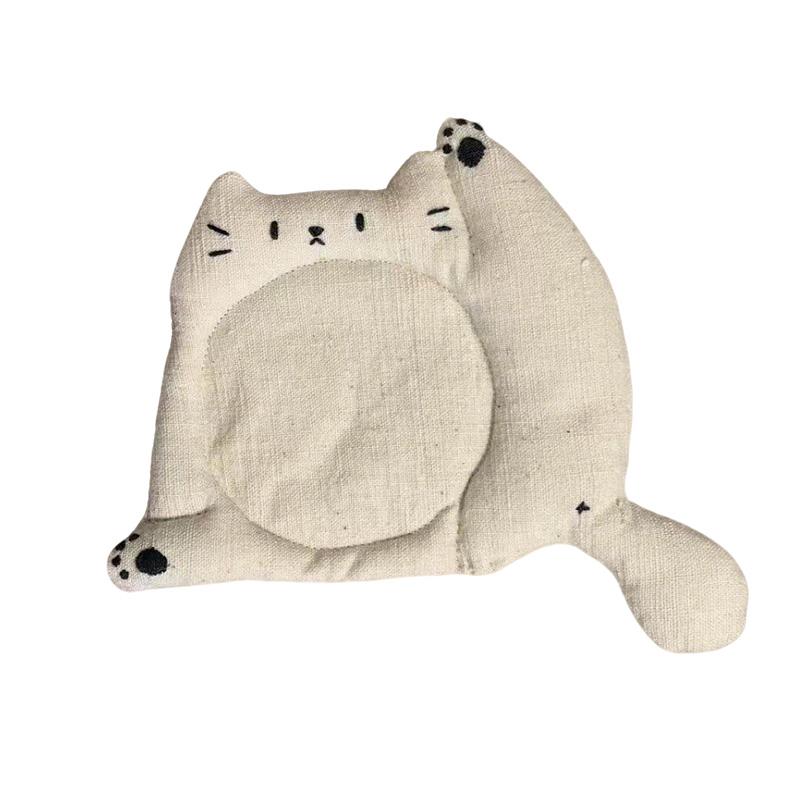 Cute Cartoon Cat Coaster Soft Fabric Coaster Insulation Pad Placemat Simple Beverage Coffee Mat Photo Decorate Kitchen Supplies