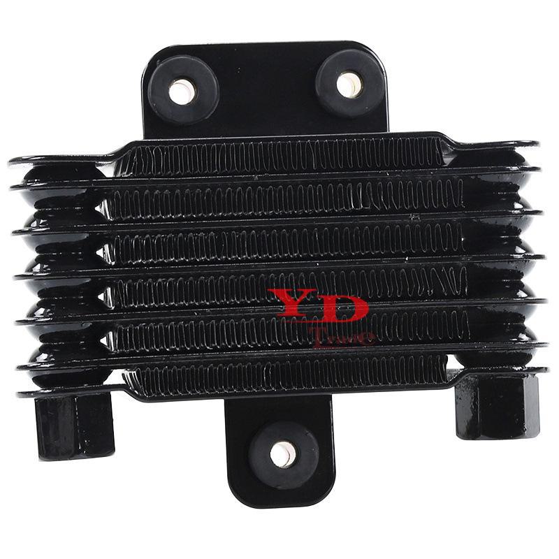 Aluminum Oil Cooler Upgrade for GY6 Motorcycle Scooter Engine, 6-Layer with Oil Radiator, M12 Interface