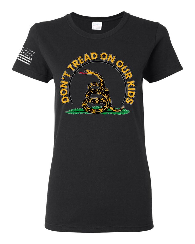 Dont Tread On Our Kids Gadsden Rattlesnake Flag Women Graphic Shirt Unisex T-Shirt