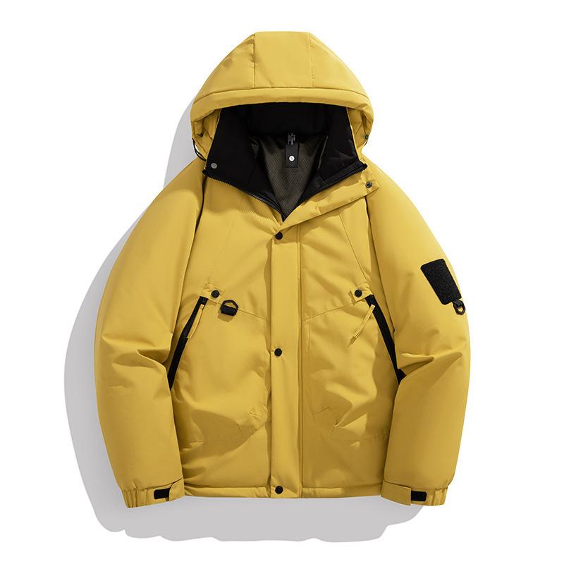 Fashionable casual jackets, men's graphene cotton jackets, autumn and winter thickened down jackets, warm outdoor trendy cotton clothes