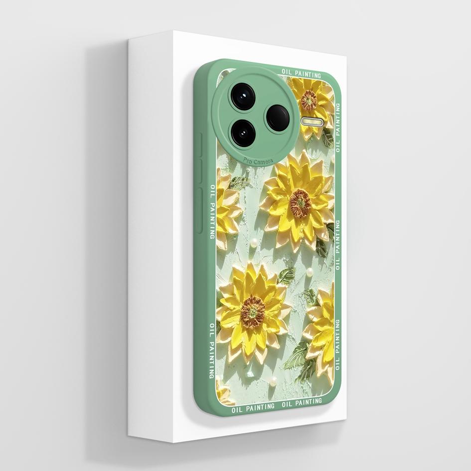 For Redmi K80 K30 K30i K30S K40 K40S K50 K60 K60E K70 K70E Pro Gaming Ultra Turbo 3 4 Case Pretty Flower Soft Silicone Shockproof Shell For Redmi Capa