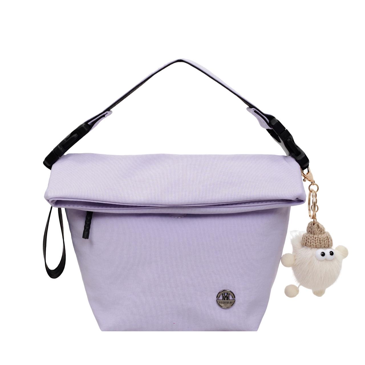 

Плюшевая сумка-тоут в корейском стиле с милым брелоком - Универсальная сумка на плечо и кроссбоди