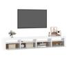 Vidaxl TV Cabinet with LED Lighting, White, 240X35X40 Cm