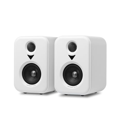 

AIYIMA S400 [Updated Model] 100W Bookshelf Active Speaker with Dual Mode 3-Inch Bluetooth HiFi Home Subwoofer for Music System TV and Computer (White)