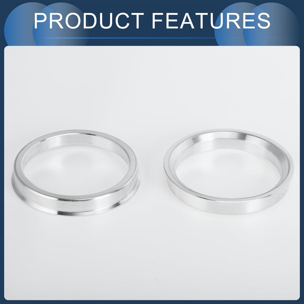 INFINAUTO Hub Centric Rings 57.1mm Inner To 66.6mm Outside Diameter Vehicle Wheel Hub Rings Aluminum Alloy 4pcs