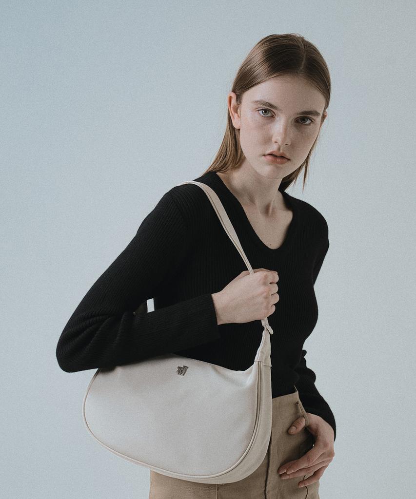 Trm Trm Recycled Big Slime Nylon Hobo Bag Ivory