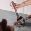 IMEEA Coffee Mill Brush, Cleaning Brush, Kitchen Brush, Espresso Brush, Cleaning Brush, Stiff Bristles, Wood Handle, Walnut Wood