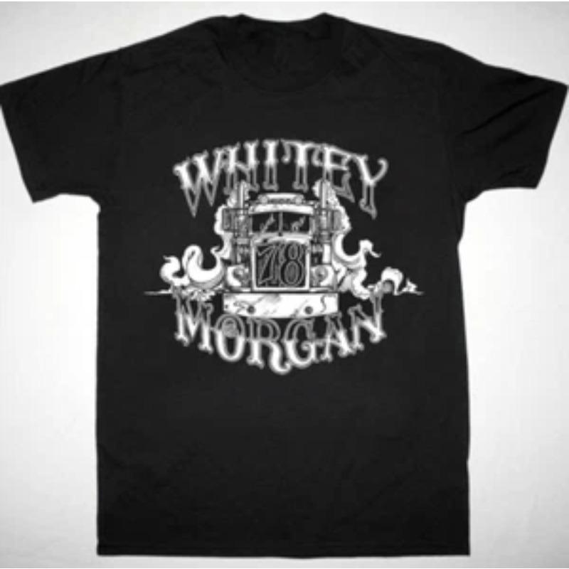 Whitey Morgan and the 78s Short Sleeve Black All Size Gift Shirt Streetwear Harajuku S
