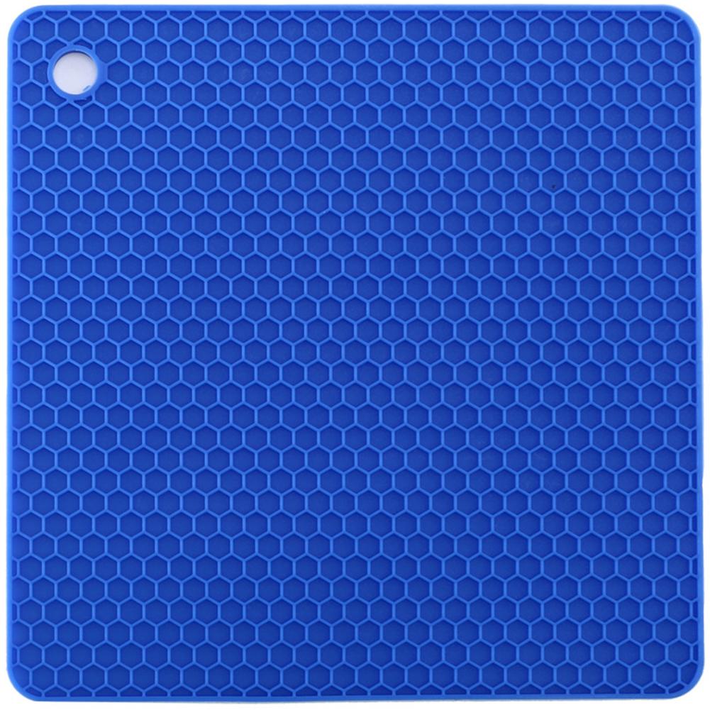 High Temperature Resistant Thermal Insulation Square Honeycomb Silicone Pot Mat 7.2 x 7.2 x 0.2in