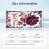 Floral Garden Theme Beach Towel Personalized Custom Name & Text Soft Quick Dry Beach Towel for Swimming Travel