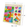 Letter Building Wooden Blocks Tetris Tangram Puzzle Board Children Puzzle Toy