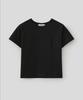 Lounellain Low Incision Cotton T-Shirt_Black