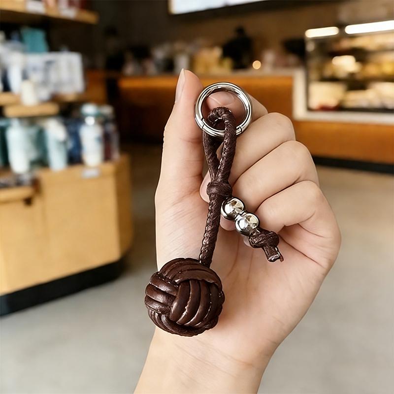 Yogodlns Woven Ball Mini Backpack Hanging Handbag Pendant Bag Pendant Bags Accessories