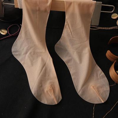 Dames Ultra-Dunne Dijhoge Kousen: Antislip, Hiel in Voetvorm, Over de Knie, Perfect voor de Herfst