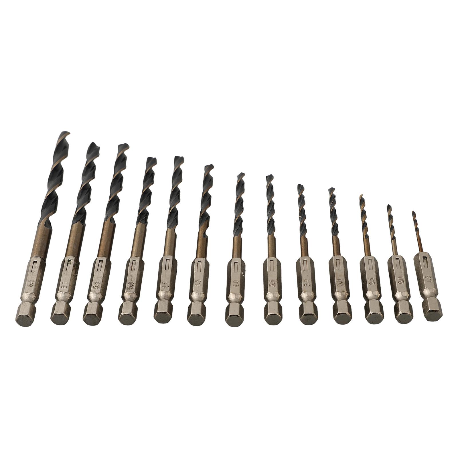 

High Quality New Practical Drill Bit Drills Accessory Tool HSS Replacement Titanium Coated 1.5-6.5mm 1/4 Hex Shank 6.35mm Shank China Mainland