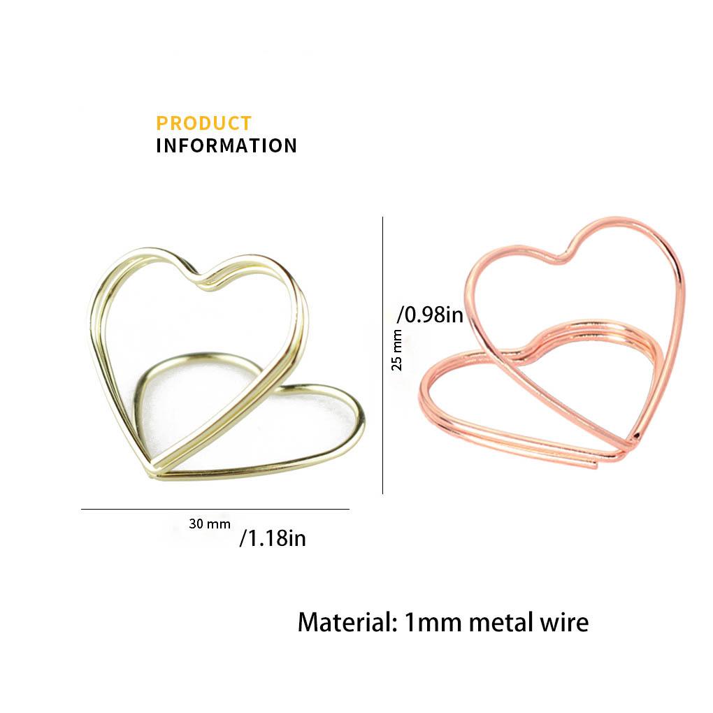 10Pcs Dining Table Clips Metal Double-Layer Anti-Rust Cards Holders DIY Message Crafts Rack Wedding Party Home Office