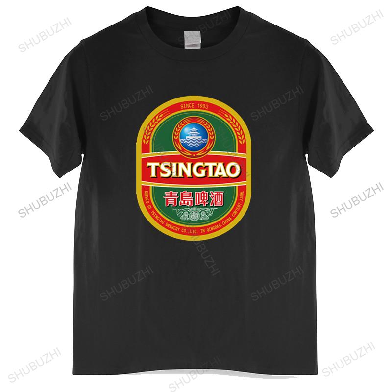 Cotton Tshirt mens summer Tops Men T Shirt tsingtao beer tshirt tshirts Women TShirt Man Brand Tshirt Bigger size S