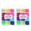 2 boîtes de perles Heishi x 12 couleurs fluo