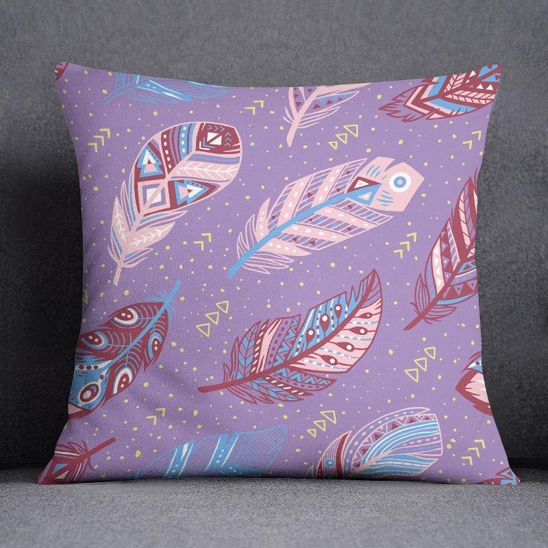 Pink ins Nordic cute pattern pillowcase home decoration sofa cushion living room square pillow cover home fabric