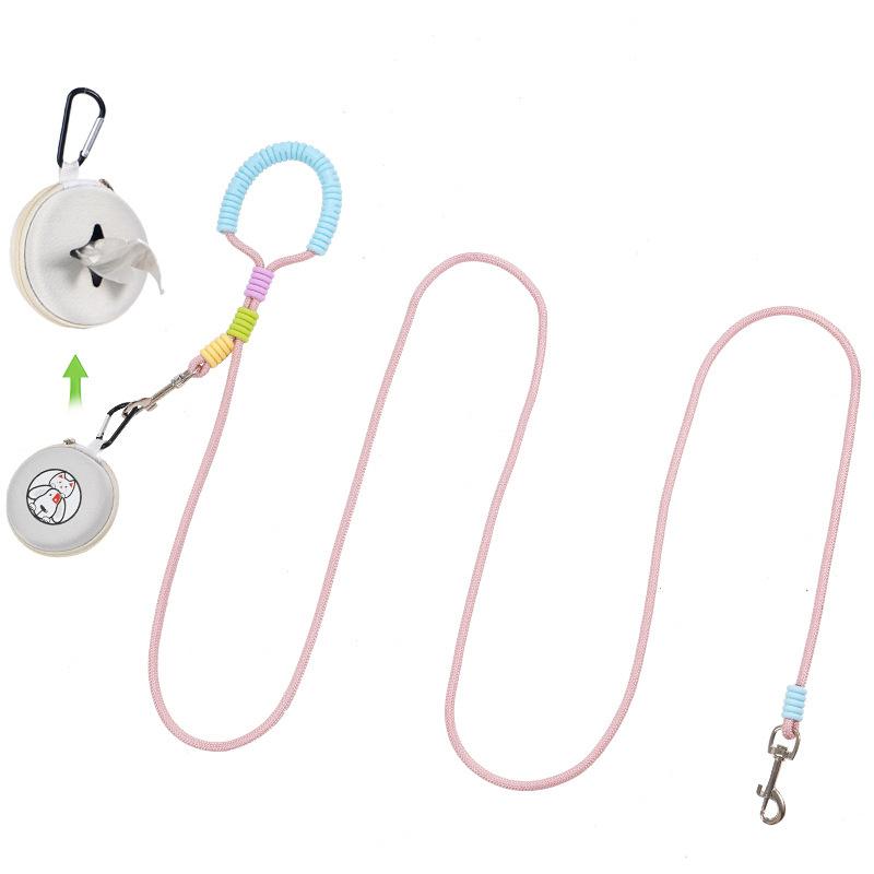 1/2 ks Lehké vodítko pro psa s dvojitou rukojetí Vodítko proti ztrátě psa Potřeby pro domácí mazlíčky Dvojité trakční lano pro domácí mazlíčky