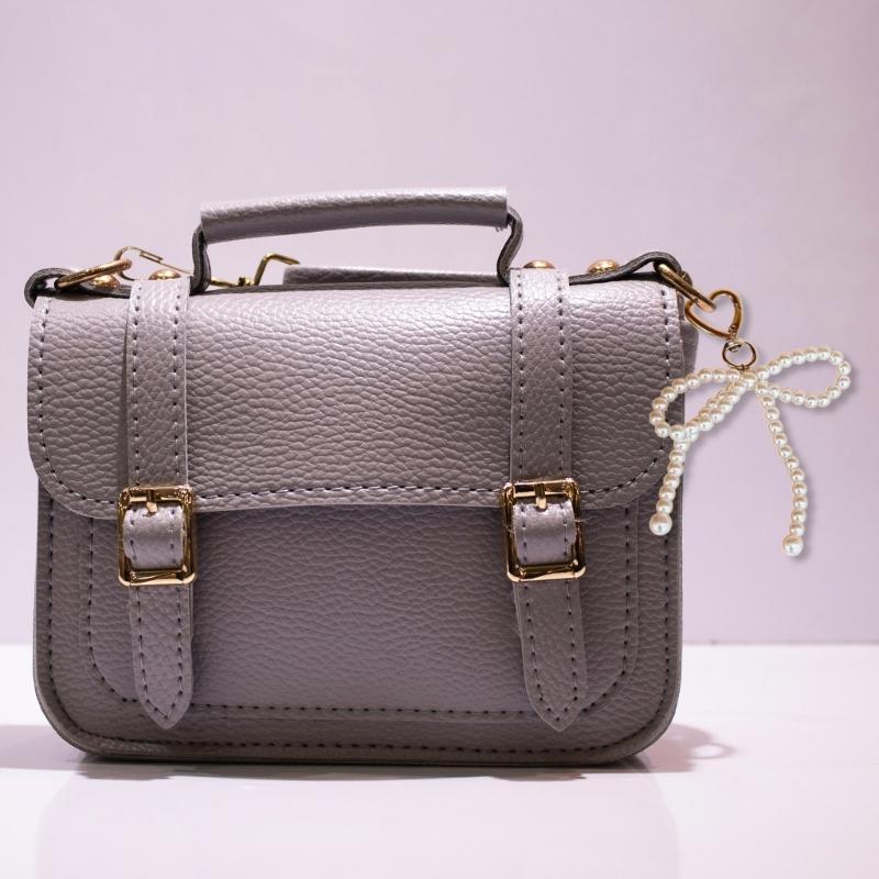 Pearl Bowknot Charm Heart Keychains Sweet Cute Pendant Ornament Keyring Backpack Decoration Jewelry for Women Girls