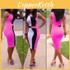 Elegant Colorful Sexy Fashion Bodycon Women Dress Sleeveless Fit Leisure Slim Design