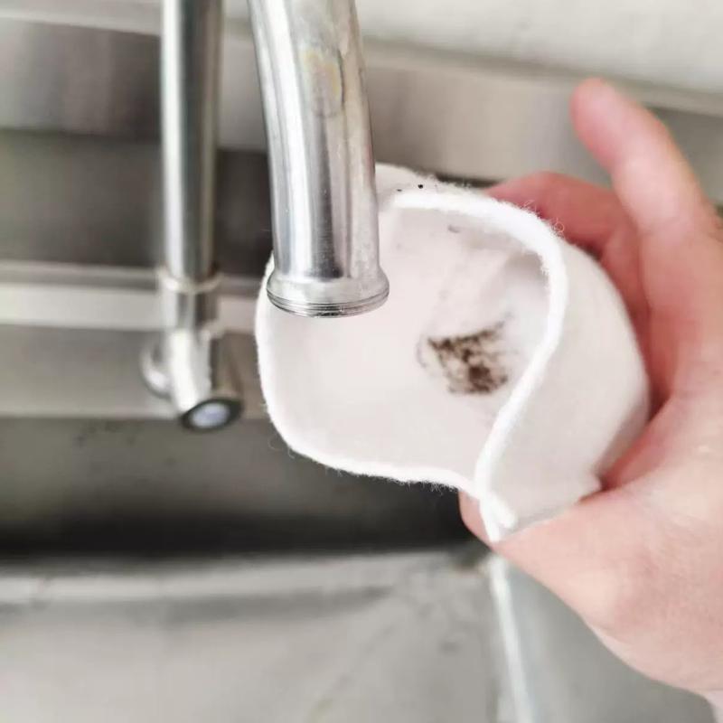 50 Stück Wasserhahnfilter Baumwolle Spritzschutz Entfernt Sand Filtert Wasserreinigung Socken mit T-Riemen Für Leitungswasser Rostentfernung