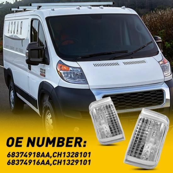 LEFT RIGHT MIRROR TURN SIGNAL LIGHT For 14-21 RAM PROMASTER 1500 2500 3500 EOA