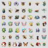 50 Cute Animal and Insect Series Graffiti Stickers, Creative Stationery Stickers, Water Cup Waterproof Decorative Stickers