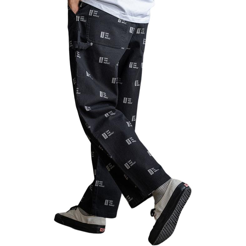 Vans Casual Pants Men's Black Moderate Straight Fit Pants VN000GQBCRG