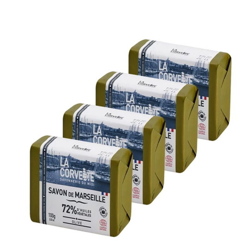 LACORVETTE France Marseille Olive Block Set 100gx4