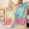 Abstract Art Print Flannel Blanket Soft, Cozy & Skin-friendly Plush Blanket, Warm Breathable for Home Decor, Dorm Bedding, Christmas & Halloween