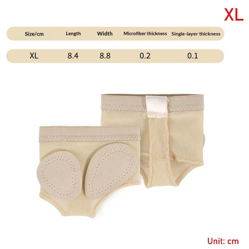 1 Paar Buikballet Dans Voorvoet Pad Bescherming Teen Xs-Xl Halve Schoenen Pad Voetverzorging Gereedschap Dans Voeten Pad Kussen Beschermer