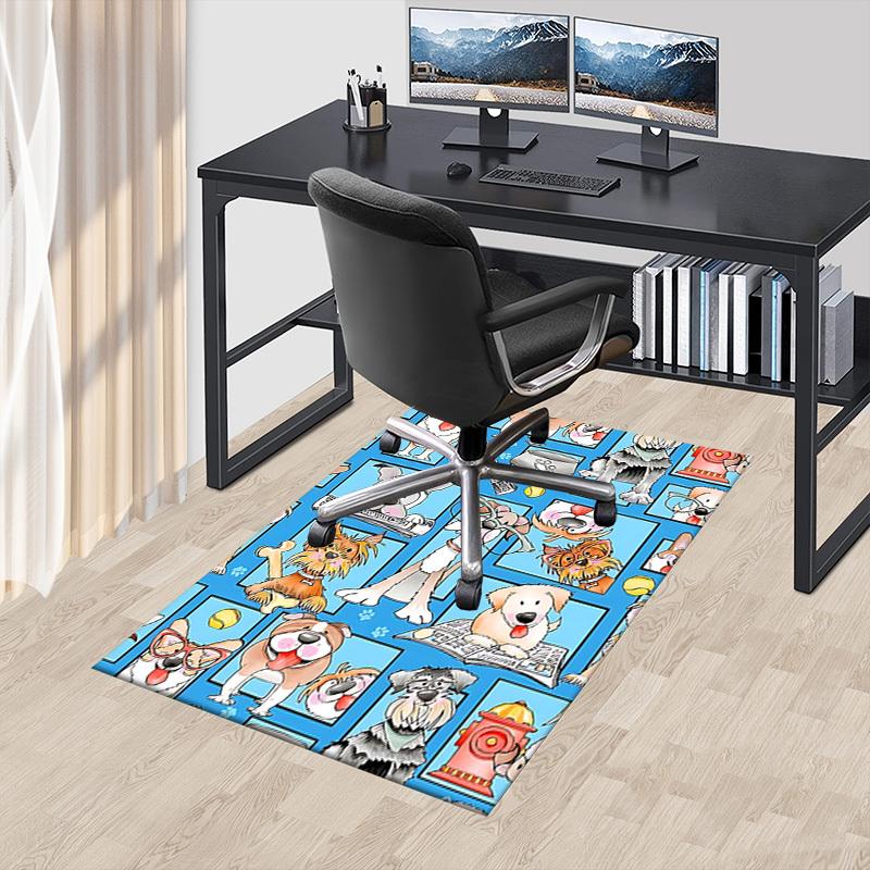 1PC Dogs Print Extra Large Non-Slip Floor carpet, Office, family, bedroom, Studio - Large Area RugJ0357