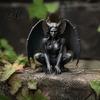 Unique Gift for Goth Lovers Gargoyle Figurine Medieval Dark Winged Statue Resin Gothic Architectural Figure Horn Demon Ornament Office Bookshelf