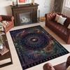 Cosmic Theme Crystal Velvet Floor Rug Personalized Custom Name Text Warm Carpet Home Decoration