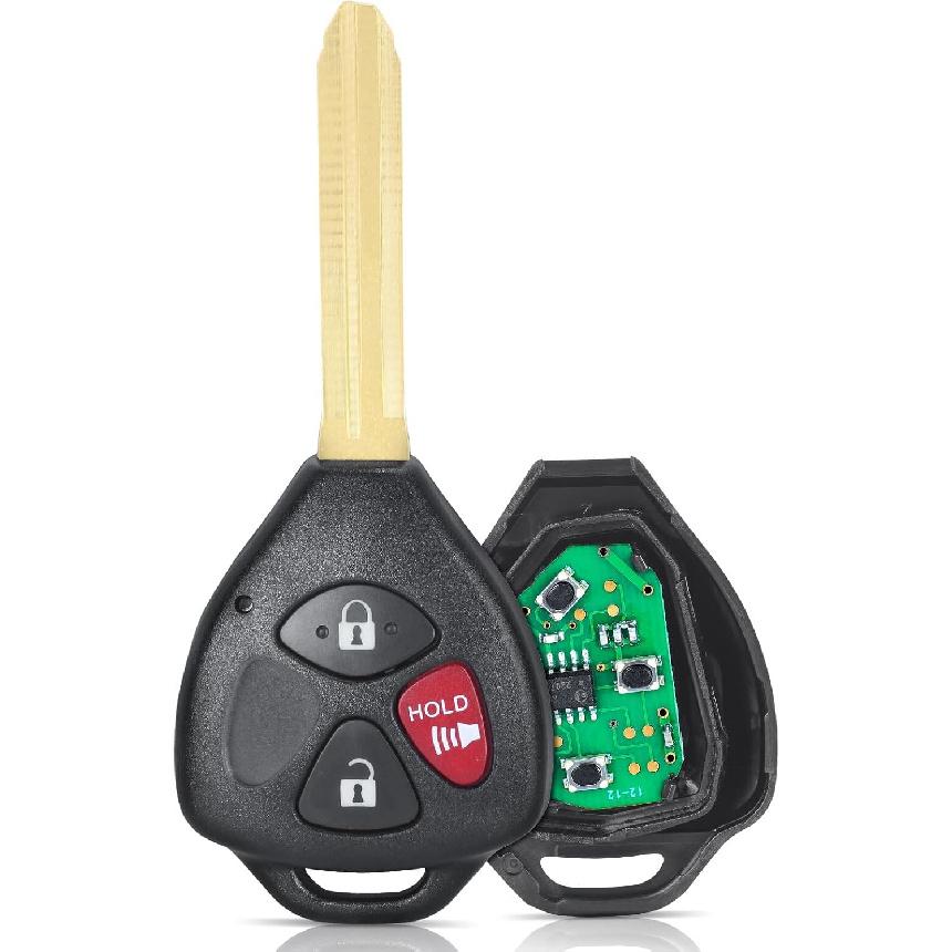 

Beefunny Upgraded Remote Key Fob 303MHz 4C for Toyota Tacoma 1995-2004 (1) - Black Plastic Flip Key 1