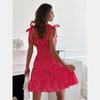 Women's Fashion Casual Polka Dot Dress Ladies Summer Sling Backless Dress Plus Size Dress