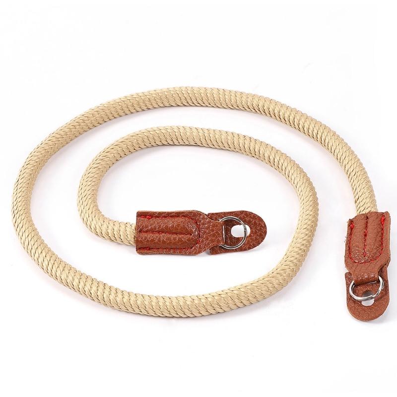 Quick Release Round Rope Camera Strap Adjustable Neck Shoulder Wrist Lanyard for DSLR Cameras with Safety Buckle