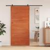 VidaXL Barn Door Brown Wax 100x208 Cm Solid Pine Wood, Sliding Barn Door, Sliding Door Room 850631