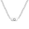 Stainless Steel Oval Pendant Classic A-Z Initial Letter No-fading Link Chain Necklaces for Men Women Fashion Minimalist Jewelry