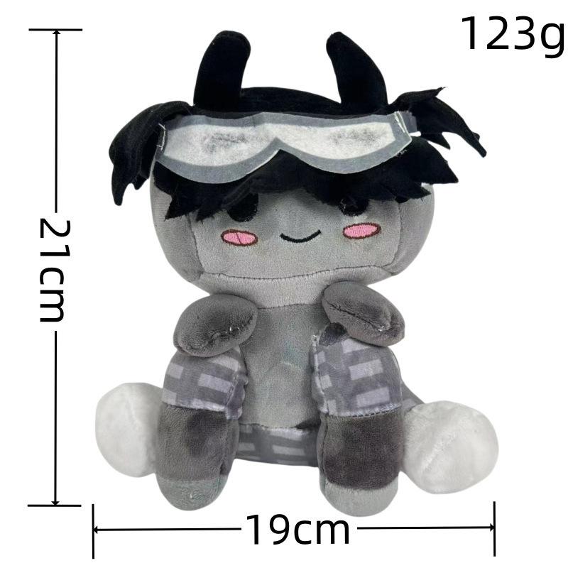 Cute Cartoon Girl Plush Doll With Black Hat And Yellow Decor Kids Gift Home Room Ornament