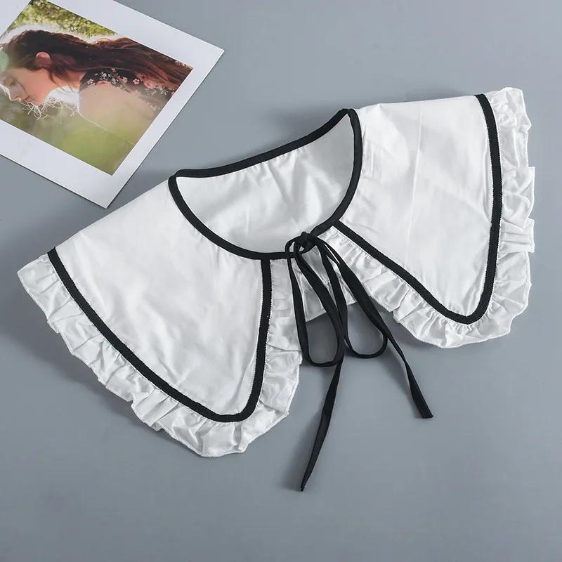 

Linbaiway Women Shirt Detachable Collars Shawl False Collar Neckwear Half Shirt Faux Col Female Scarf Nep Kraagie Femme