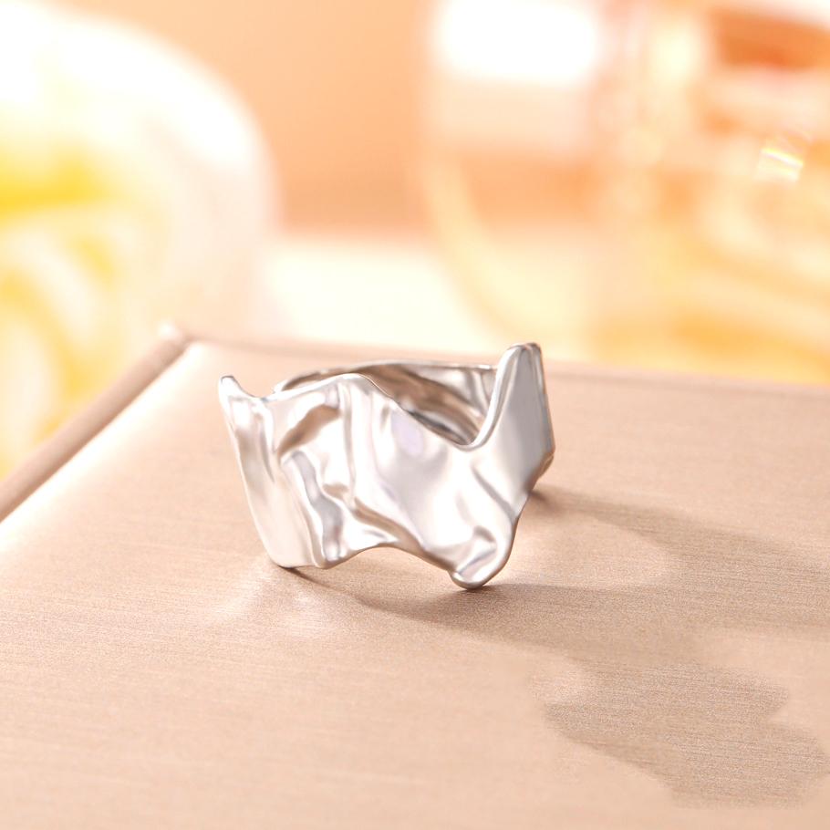 

Регулируемое кольцо для женщин Абстрактная геометрия Кольца из нержавеющей стали Ювелирные изделия Подарки resizabie