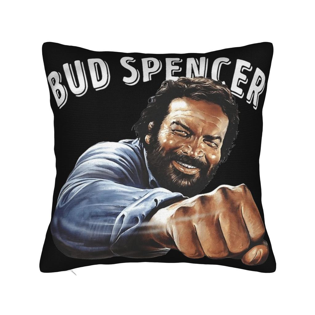 Italian Actor Bud Spencer Pillow Case  Square Pillow Cover For Sofa Bedroom Home Decor Novelty Pillowcases