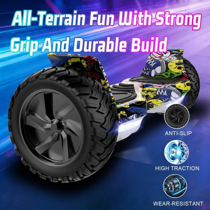 RCB Hoverboard 8.5 Inch + Kart 2-in-1 – APP – Electric Go Kart – Ideal Gift for Children – Yellow